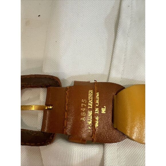 Leather Belt‎ szM (about 30"-32")Yellow Red Teal Pink Purple 80s Pride Rainbow - Picture 7 of 7